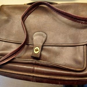 Coach mens vintage leather bag